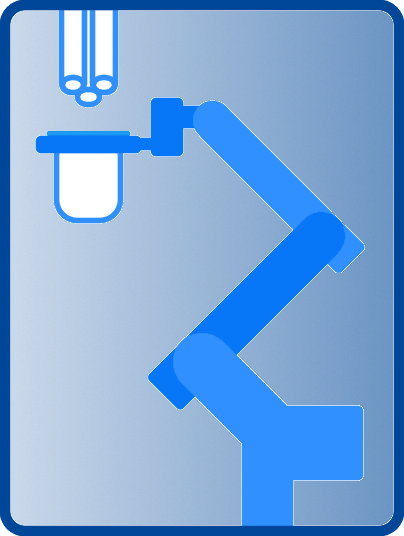 Robot liquid dispense panel
